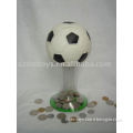 PVC custom coin money box-football figure